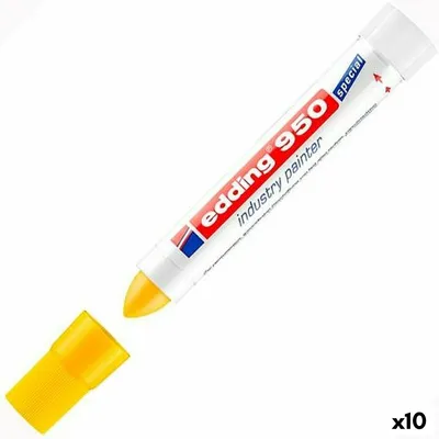 Obrázok produktu pre Edding 950, Žltá, Guličkové zakončenie, Biela, Žltá, Plast, 1 cm, CE