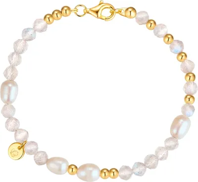 Produktbild von Glanzstücke München Armband Sterling Silber Labradorit Süßwasser-Zuchtperle 50084097