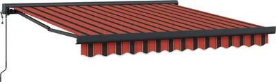 Image de vidaXL Store extensible rouge et noir 350 x 250 x 165 cm