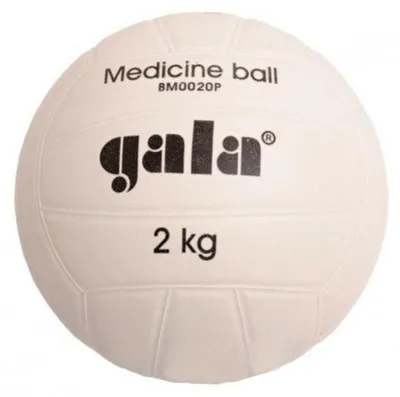 Obrázek produktu pro Míč medicinbal plastový 2 kg GALA barva bílá