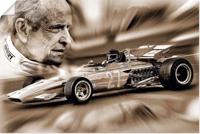 Produktbild von ARTland Poster Die belgische Legende Jacky Ickx Größe: 30x20 cm