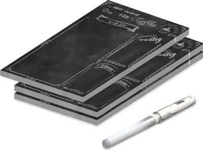 Produktbild von PRICARO To-Do Liste "Chalkboard", magnetisch, A5, 25 Blatt, 3 Stück
