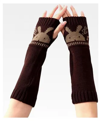 Produktbild von Armstulpen für Damen, gestrickte Handstulpen für Herbst und Winter