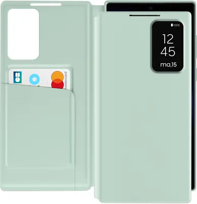 Obrázok produktu pre Avizar, puzdro na Samsung Galaxy S23 Ultra s klapkou na karty, bledo zelené