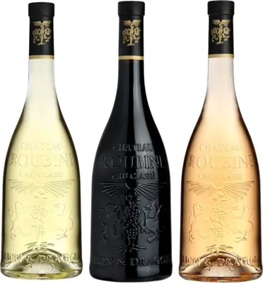 Produktbild von Set of  Cuvee Lion et Dragon Chateau Roubine – 3x75cL rose, Rouge, Blanc