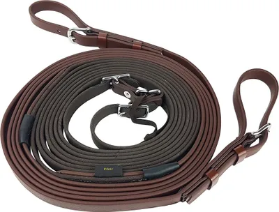 Produktbild von Zilco Z-Grip Fahrleine Einspänner 16mm braun ohne Stops Pony