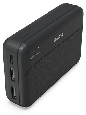 Produktbild von Hama Pocket 10, 10000 mAh, Lithium Polymer (LiPo), Schwarz