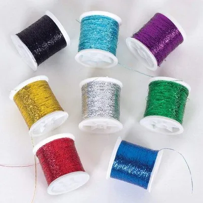 Produktbild von Famanu Glittergarn Set - 8 Farben für kreative Bastelprojekte