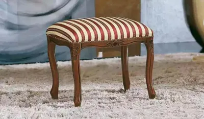 Image de Tabouret Salon Tabouret classique Pouf Meubles Textile
