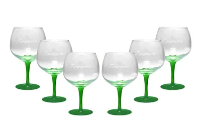 Produktbild von Tanqueray 6er Set Gin COPA Ballonglas, grüner Stiel 30cl