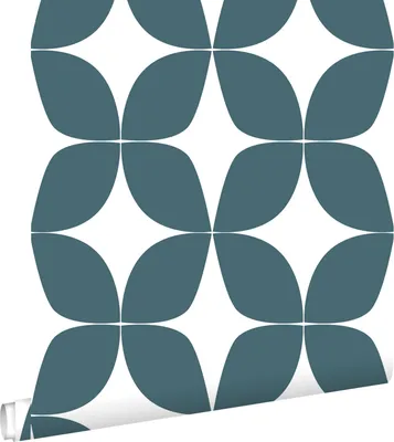 Immagine prodotto di ESTAhome carta da parati motivo grafico blu scuro grigiastro e bianco 53 cm x 10.05 m