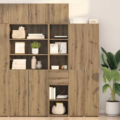 Produktbild von vidaXL Highboard Artisan-Eiche 40 x 42,5 x 185 cm Holzwerkstoff
