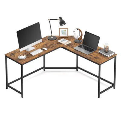 Produktbild von VASAGLE Schreibtisch Eckschreibtisch L-förmiger Computertisch 149 x 149 x 76 cm (L x B x H) Vintage Bürotisch