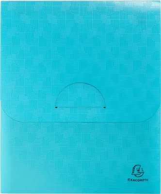 Produktbild von Exacompta 5x Fächermappe Hochformat, 6 Fächer RC-PP, Pop'N Co - Cyan - 55799E