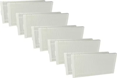 Produktbild von vhbw 10x Pollenfilter kompatibel mit Tecalor THZ, 504, 404, 304 Lüftungsgerät - Luftfilter F7 Weiß