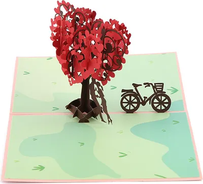 Produktbild von Pop-up-Hochzeitskarte, 3D-Liebesbaum-Valentinstagskarte, Überraschungsgeschenkkarte zum Jahrestag, Pop-up-Verlobungskarte, Geburtstagskarte für Ehefrau, Mutter und Freundin, Muttertag, Valentinstag, Ich vermisse dich