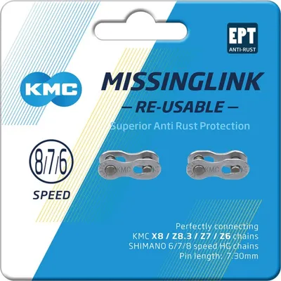 Immagine prodotto di Bloccaggio catena KMC 7/8R EPT per catene di deragliatori a 6-7-8 velocità