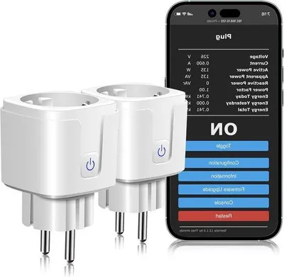 Image de Mini-compteur électrique Wi-Fi 16 A avec minuterie