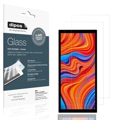 Image de 2x Protection ecrán pour Waveshare 10.4 Zoll Display Verre souple Film Protecteur 9H dipos