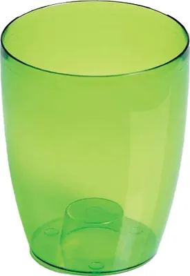 Obrázek produktu pro Vysoký květináč COUBI ORCHID 16 cm - Barva: transparentní matná zelená