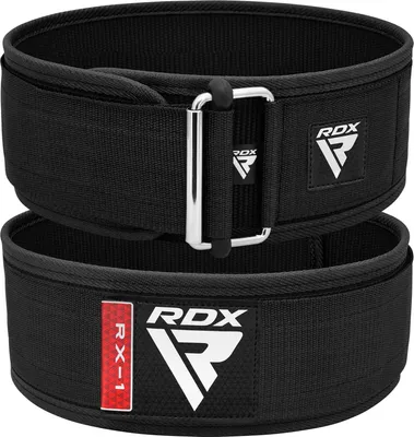 Produktbild von RDX 4” Gewichthebergürtel, Auto-Lock Trainingsgürtel, Powerlifting Krafttraining Bodybuilding Fitness Gürtel, Gepolstert Gewichtheben Gym Weight Lifting Belt, Männer Damen Kreuzheben Workout