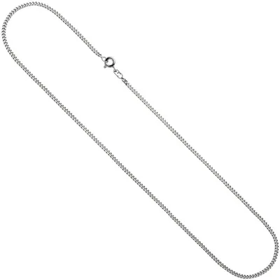 Produktbild von 2mm Panzerkette Collier Halskette 925 Silber glänzend Damen 42cm Silberkette