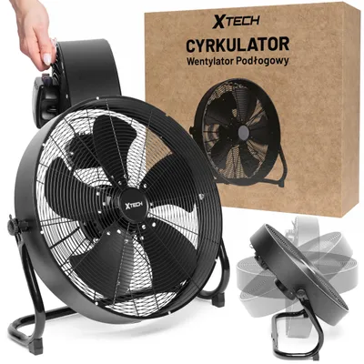 Zdjęcie produktu dla Cyrkulator Wentylator Podłogowy Regulowany Mocny Wiatrak 45 Cm Xtech