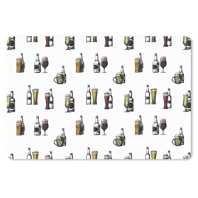 Produktbild von MuchoWow® Mauspad Mousepad Bier - Glas - Kartusche 27x18 cm - Mousepads - Maus Mat - Pad - Mausunterlage - Büroartikel - Desk Matten