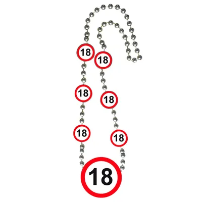 Produktbild von 18. Geburtstag Verkehrsschild Kette