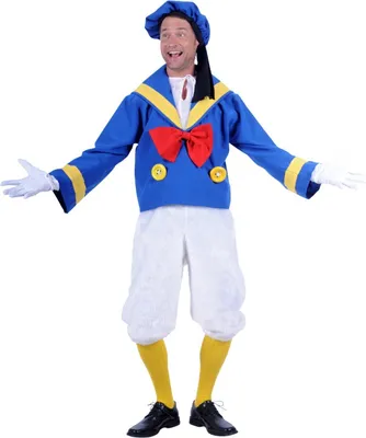 Produktbild von T0400-L blau-weiß Herren Entenkostüm Enten Overall Ente Duck Matrose Gr.L