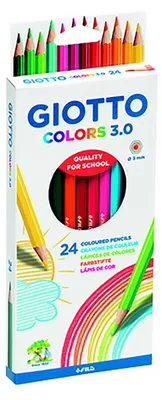 Immagine prodotto di 24 matite colorate Giotto Colors 3.0