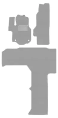 Produktbild von Fußmatten Automatten Velours Grau für VW Grand California 2019- Set 4-tlg