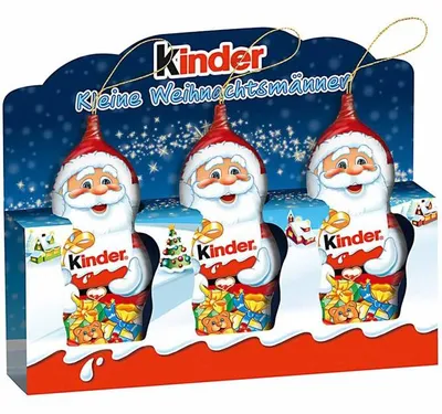 Produktbild von kinder Schokolade Kleine Weihnachtsmänner 3x15g