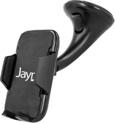 Image de Jaym, support voiture pour smartphones avec fixation par ventouse, noir