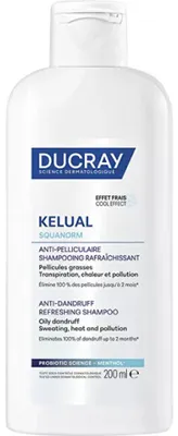 Obrázok produktu pre Ducray Kelual Squanorm Osviežujúci šampón 200 ml