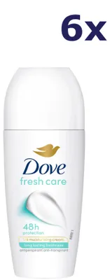 Productafbeelding van 6 x Dove Deodorant roll-on, 50 ml, frisse geur