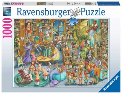 Produktbild von Ravensburger Midnight in the Library Kontur-Puzzle 1000 Stück(e) Kunst