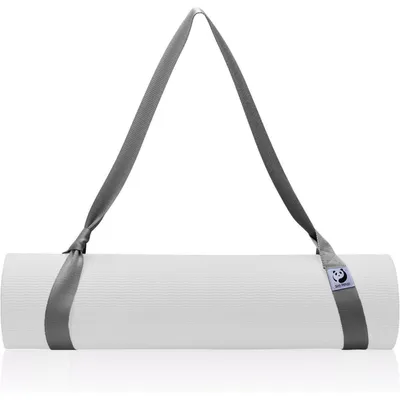 Produktbild von Yogamatten Tragegurt aus Baumwolle, Verstellbar, Dunkelgrau, 180 cm