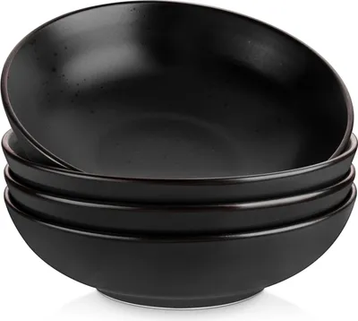 Image de Steengoed Assiettes à soupe, MODA bols à soupe set de 4, assiettes à pâtes, assiettes creuses à spaghetti, bols à nouilles et ramen, grands bols à salade, bols multifonctionnels