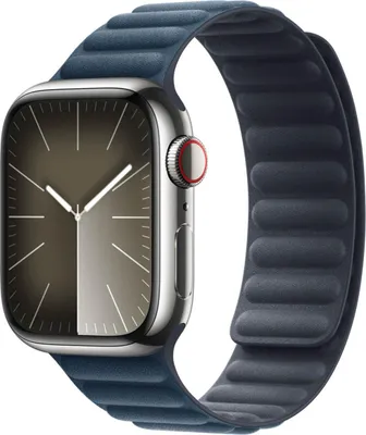 Productafbeelding van Apple Magnetic Link-bandje FineWoven voor de Apple Watch | 38/40/41/42 mm - Maat M/L - Pacific Blue