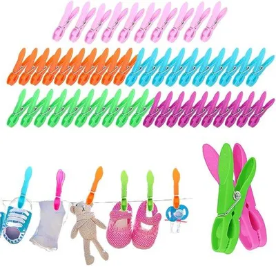 Immagine prodotto di Ibenzoa® Set da 60 mollette colorate, in PP con molla a spirale in acciaio inossidabile, dimensioni 73×14×30 mm – mollette robuste e versatili, ideali per uso domestico e in ufficio