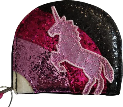 Image de Depesche 10663 Porte-monnaie scintillant Ylvi et les Minimoomis licorne anthracite pour enfants