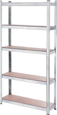 Image de Étagère métallique pour charges lourdes - Étagère de garage - 5 tablettes - 180 × 90 × 30 cm - Charge maximale 875 kg