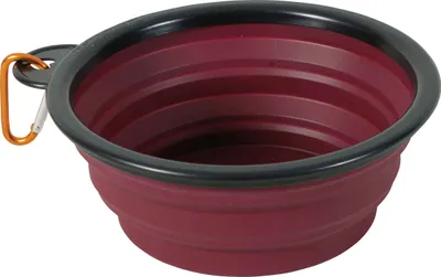 Image de Bol pliable BIVOUAK 450ml silicone rouge Zolux