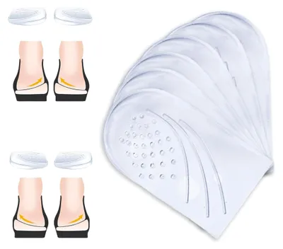 Produktbild von Gel-Fersenkissen für Schuhe, 1 Paar, transparente Korrektureinlagen für Männer und Frauen