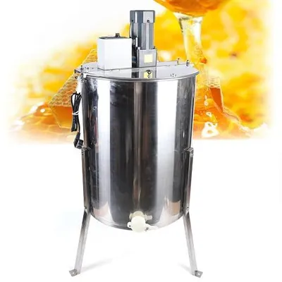 Produktbild von Honigschleuder Elektrisch 140w Honigextractor Edelstahl 4 Waben Schleuder 40mm Honigventil 270u/Min Honigschleuder 35*42cm WabengrößE Imkerei BienenzüChter ZubehöR