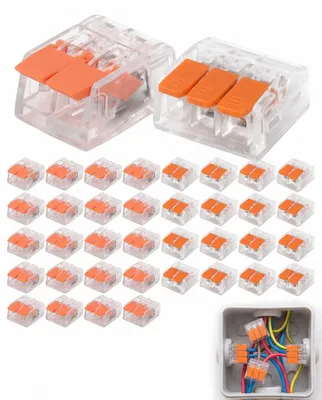 Kabelverbinder-Set 50 Stück, 0,14-4 mm², Hebelklemmen