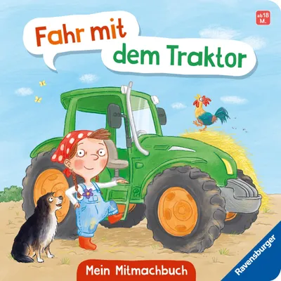 Produktbild von Fahr mit dem Traktor! Mein Bauernhof-Mitmachbuch