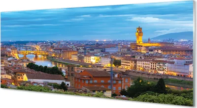 Produktbild von Glasbilder 125x50 Wandkunst Italien Sunset Panorama