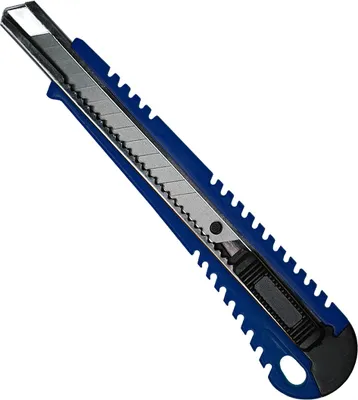 Produktbild von Cuttermesser Teppichmesser Paketmesser Mehrzweckmesser 10x BLAU 9 mm